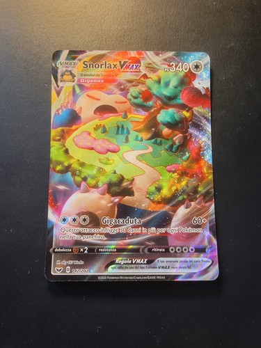 Carta pokémon snorlax vmax - carta,