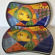 Vintage 3 rari piatti da