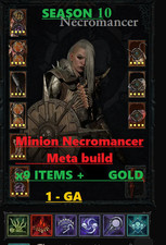 DIABLO 4🌞STAGIONE 10🔥MINION MAGE BUILD✨1 GA x9 UNICO+OGGETTI LEGEN✨500M Oro