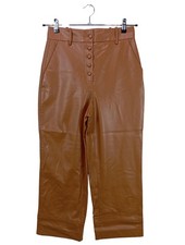 ZARA Pantaloni in ecopelle