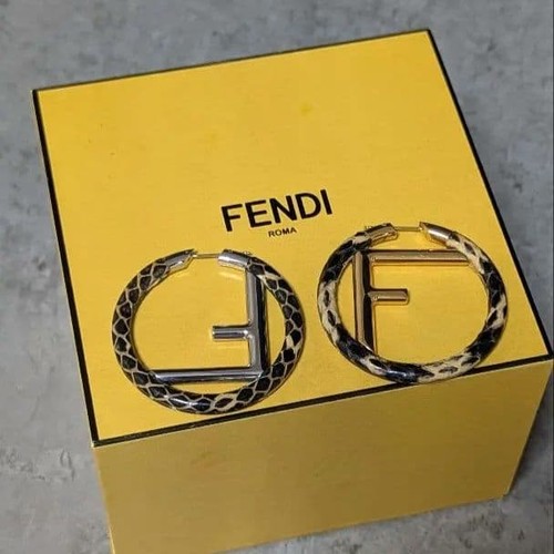 Orecchini cerchio fendi - a,