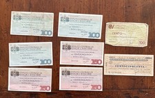 mini assegni anni 70