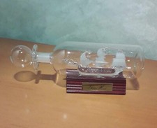 NAVE GOLDEN HIND  in BOTTIGLIA VETRO SOFFIATO Vintage Originale.