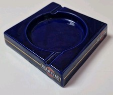 Vintage Posacenere Pubblicità Martini Anni 70 Buono Stato CM 15 X 15 X 3,2 