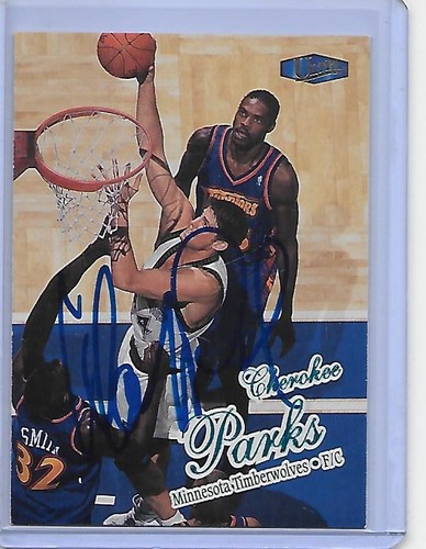 Cherokee parks basketball card - parks,