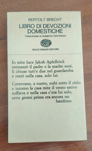 Einaudi bertolt brecht libro - bertolt,
