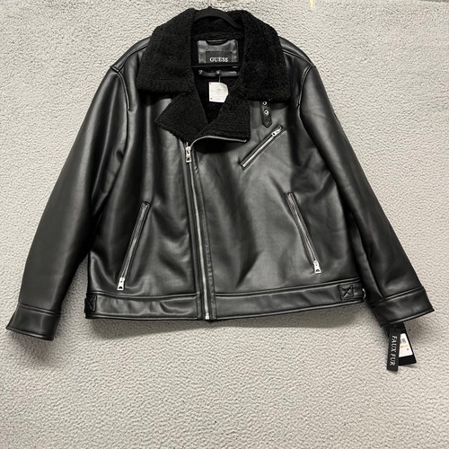 Giacca ecopelle guess uomo 2xl - giacca,