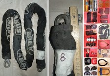 gr8- CATENA ANTIFURTO ABUS ANTIEFFRAZIONE PER BICI / MOTO RIVESTITA cm 120