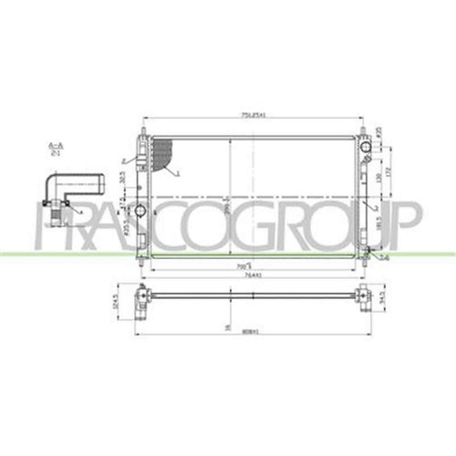 Radiatore per jeep compass - radiatore,