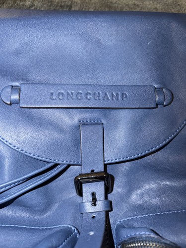 Zaino longchamp pelle blu - zaino,