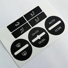 1x adesivo clima Sticker AC per Volkswagen Golf Mk5 04-08 Riparazione Bottone