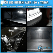 KIT LED INTERNI ALFA 159 CONVERSIONE COMPLETA + LED TARGA CANBUS BIANCO GHIACCIO
