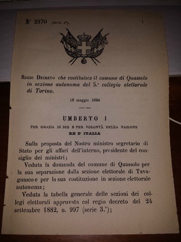 Regio decreto 1884 cost - regio,