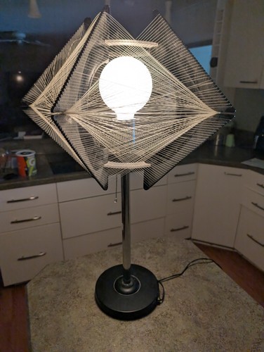Lampada tavolo vintage mcm - lampada,