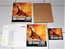 Gioco Pc Cd Rom FLIGHT SIMULATOR 2000 Microsoft 1999 BIG BOX ITA FS2000 concorde