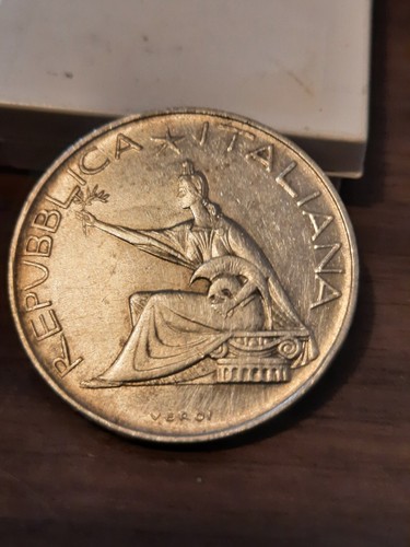 Moneta argento 500 lire - argento,
