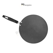 Padella antiaderente 30,5 cm alluminio Tawa Tava Roti Chapati Dosa crepe piastra calda nera