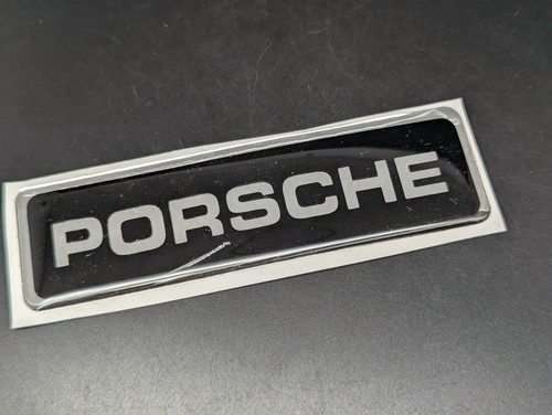 Porsche 105mm logo adesivo - 105mm, 3d