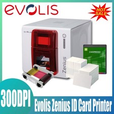 Pacchetto stampante Evolis Zenius 300DPI Classic singolo lato rosso fuoco foto carta d'identità