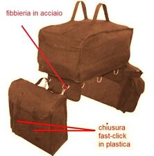 Borse bisaccia bisacce sella da cavallo per trekking trail passeggiate cotone