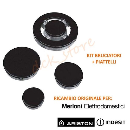 Kit bruciatori piattelli - 4, bruciatori+piattelli
