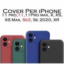 Custodia Cover Per iphone 11Pro Max X XS XS Max SE SE2 2020 XR silicone gel Tpu