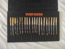 Lotto 23 portamine/pencils Waterman vintage 1950/60 + cofanetto espositore
