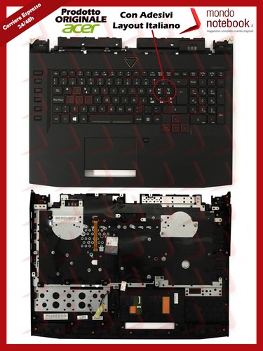 Tastiera con top case acer - top,