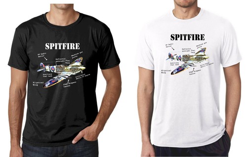 Shirt uomo spitfire ww2 - uomo, raf