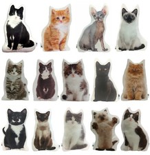 Cuscini a forma di gatto, fatti a mano da regali Azura, regalo cuscino fatto a mano, animale