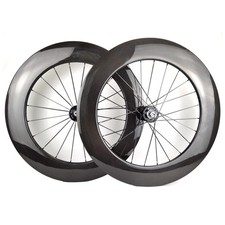 Set ruote in carbonio 700C pista bicicletta 88 mm clincher con mozzi Novatec 165/166 