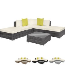 Alu Poly Rattan Set Mobili