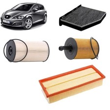 Kit tagliando 4 filtri per Seat Altea 5P 1.9 TDI 2004+