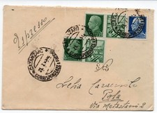 1943 ITALIA RSI  SERIE PROPAGANDA su BUSTA Espresso  Catanzaro Pola