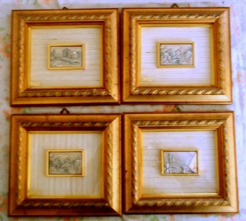 Quadretti erregi argento - in,