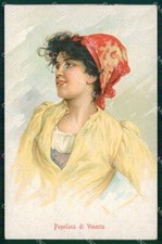 Venezia Città Popolana Veneziana Costumi Gobbato cartolina RT8049