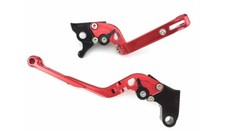 Paire Leviers Repliables Rouges KAWASAKI W800 W 800 W-800 EJ800 2019-2022