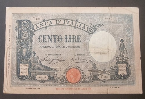 Cento 100 lire barbetti grande - cento,