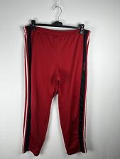 Pantaloni Adidas Vintage 90s 2000s M Rosso Nero Uomo Trackpants Trousers Men