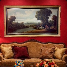 Quadro antico grande dipinto - quadro,