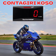 Contagiri RPM KOSO rosso digitale per moto - LCD - Universale