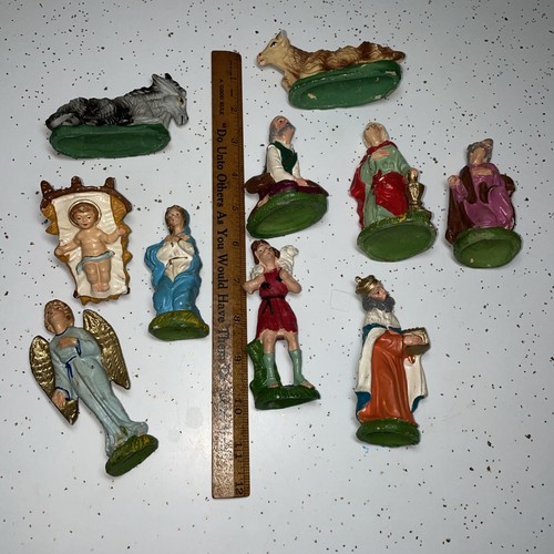 Presepe vintage gesso - presepe, in