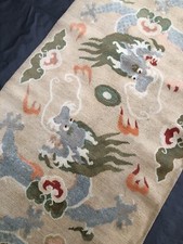 Antico tappeto da parete usato