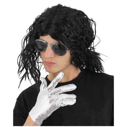 Parrucca afro riccia nera - parrucca,