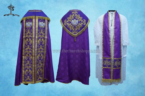 Set coperta stola viola - di,