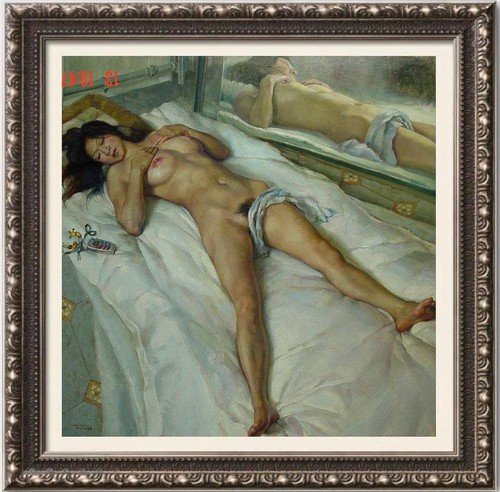 Dipinto mano originale donna - mano,