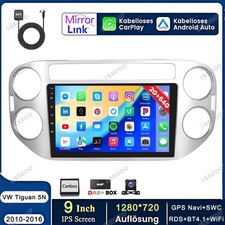 DAB+ per VW Tiguan 5N Golf Plus Carplay Android 15 autoradio GPS WIFI È VENUTO 2+64 GB