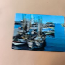 RICCIONE BARCHE DA PESCA E DARSENA  - CARTOLINA A COLORI VIAGGIATA