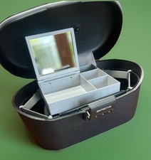 Samsonite Black (like New) Hard Vanity Case Beauty Make Up Travel Code Lock