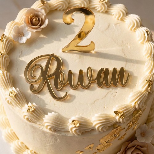 Topper per torta acrilico - per,